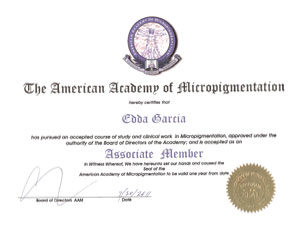 AAM Associate Member Certificate